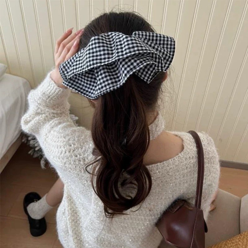 Extra Large Plaid Hair Ties El - Silk Tie Striped avaliação e preço