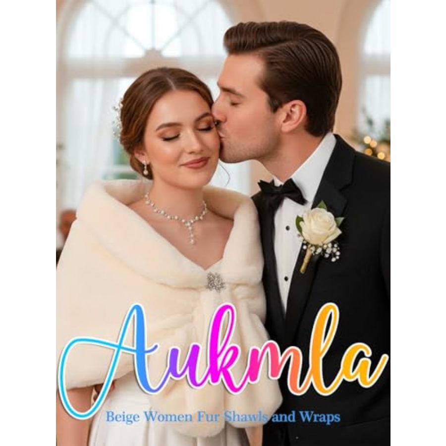 Aukmla Women's Wedding Fur Wra - Stole Wedding Shawl avaliação e preço