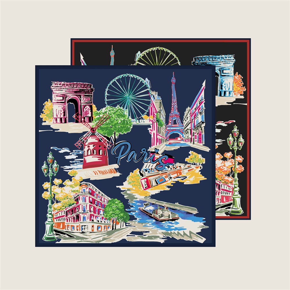 90CMTwill Silk Scarf Women Dou - Scarf Silk Square avaliação e preço
