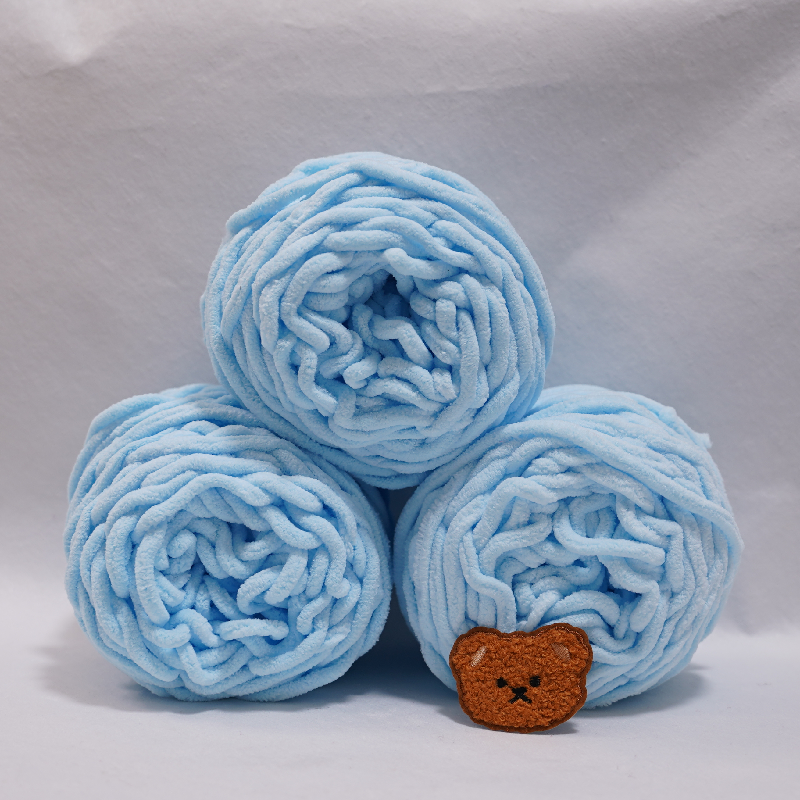 3PCS 300g Chenille Knitting Ya - Woven Scarf Blanket avaliação e preço