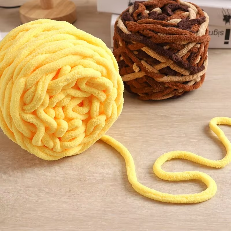 3PCS 300g Chenille Knitting Ya - Woven Scarf Blanket avaliação e preço