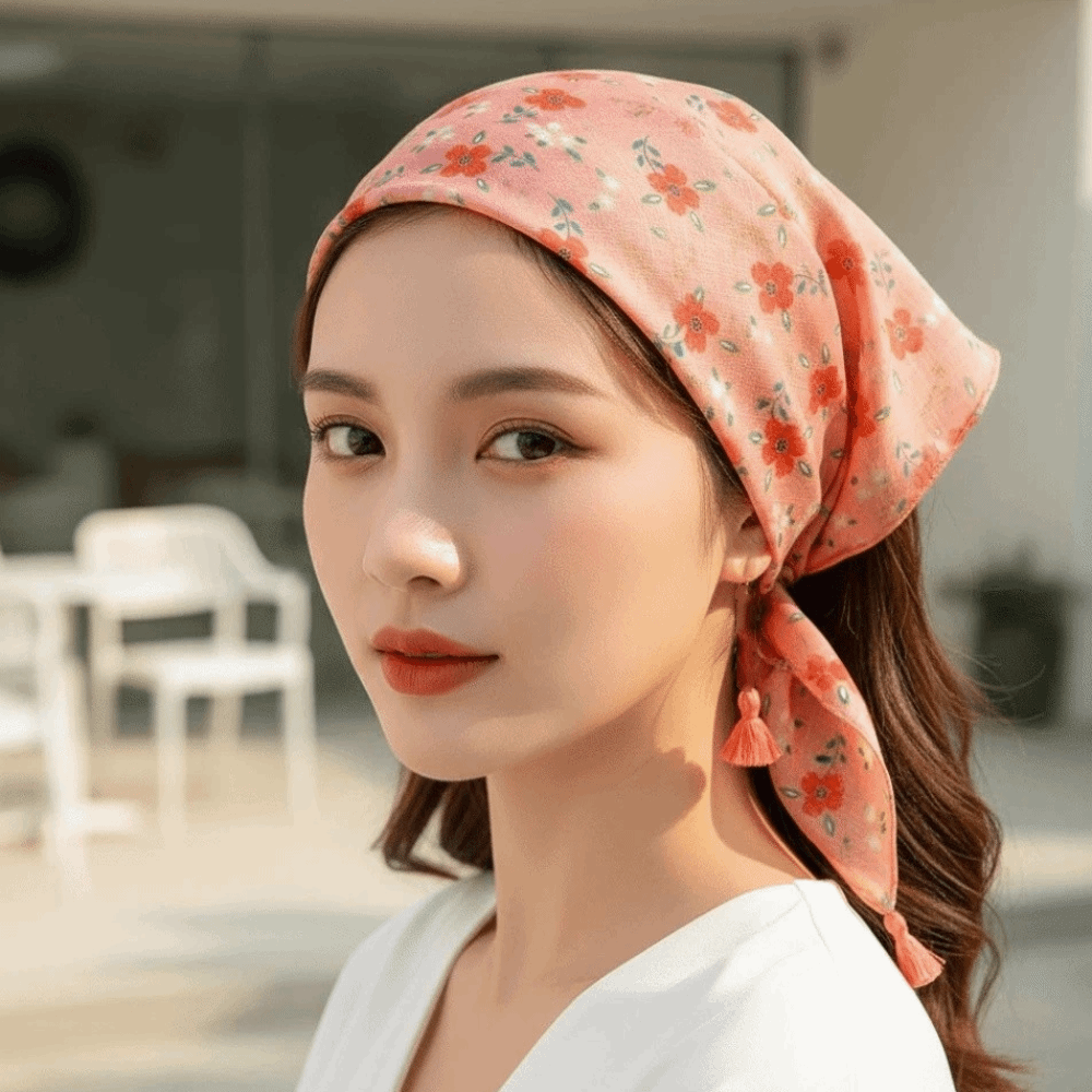 Neck Wrap Cotton-Linen Square  - Bandana Cotton avaliação e preço