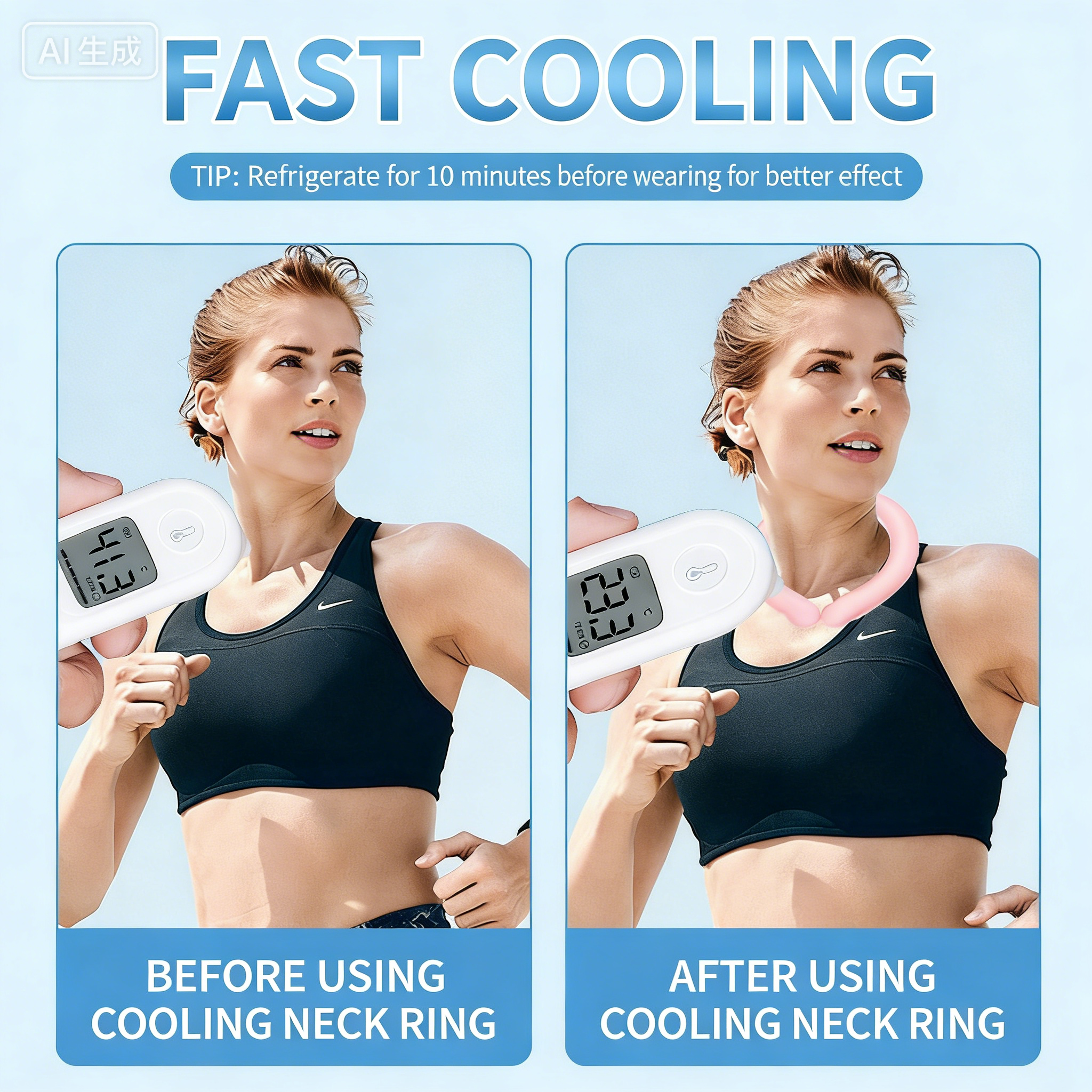 Neck Cooling Tube Wraps Ice Ri - Neck Warmer Tube avaliação e preço