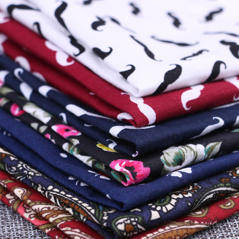 Fashion Cotton Pocket Square F - Handkerchief Cotton Men avaliação e preço
