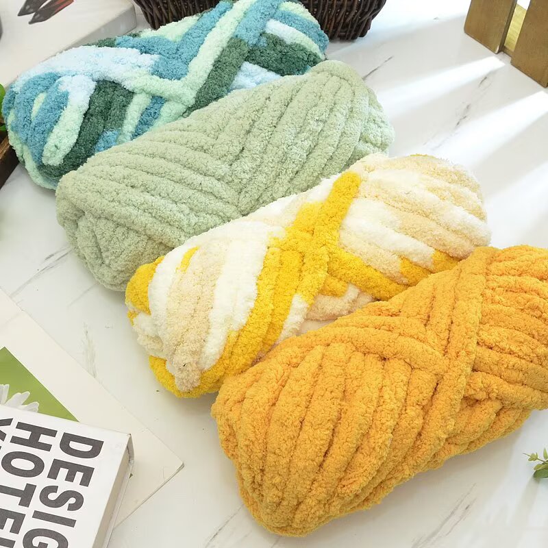 Cat Tail Yarn, Extra Thick Ice - Woven Scarf Blanket avaliação e preço
