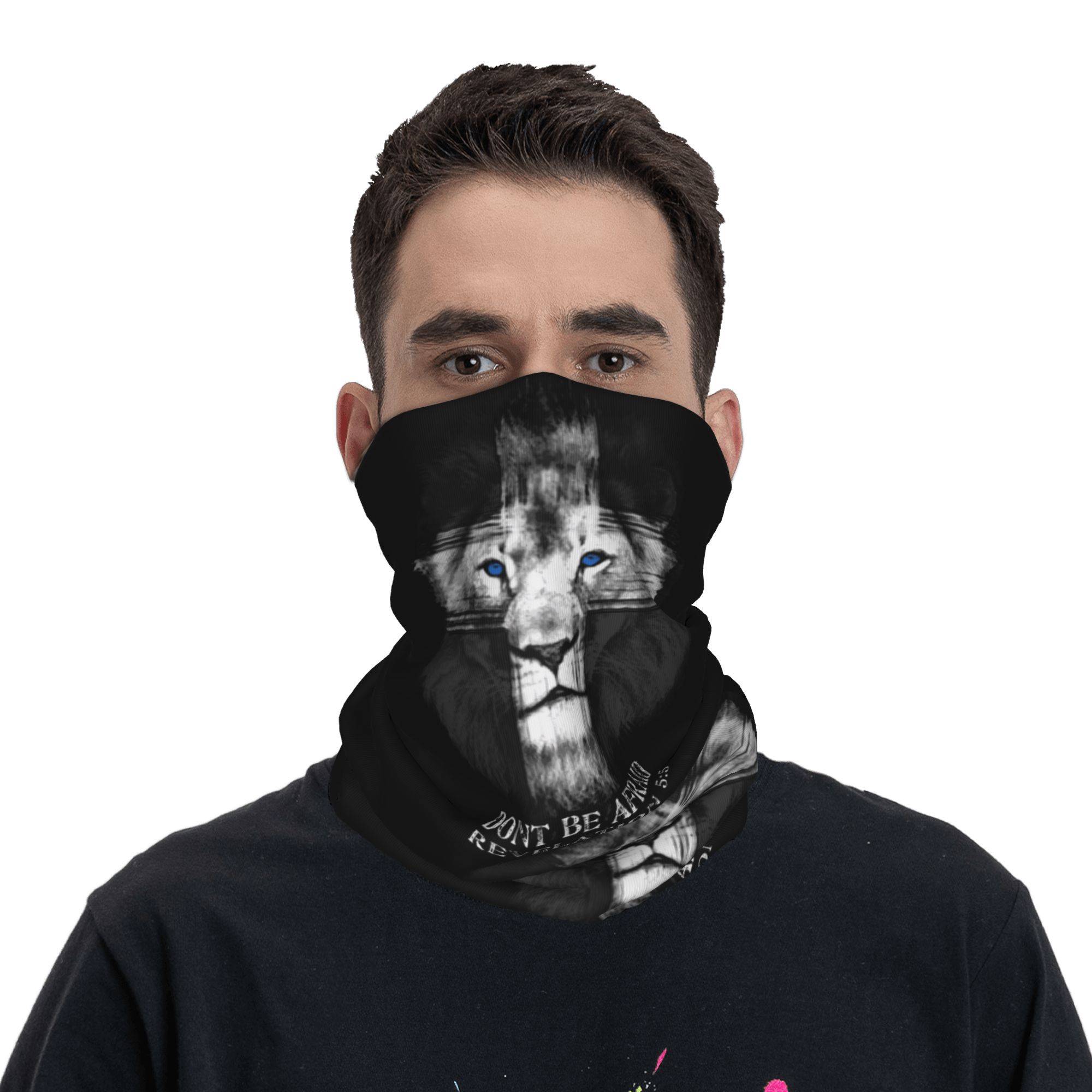 Custom Cool Lion Of Judah Jesu - Neck Warmer Tube avaliação e preço