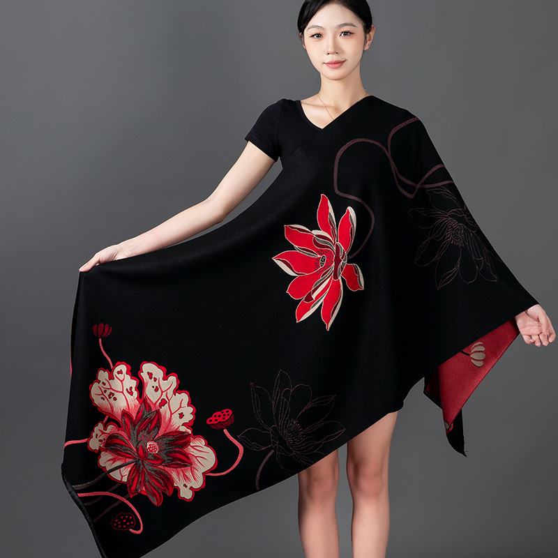 Women Winter Shawl Cashmere Sc - Woven Scarf Blanket avaliação e preço