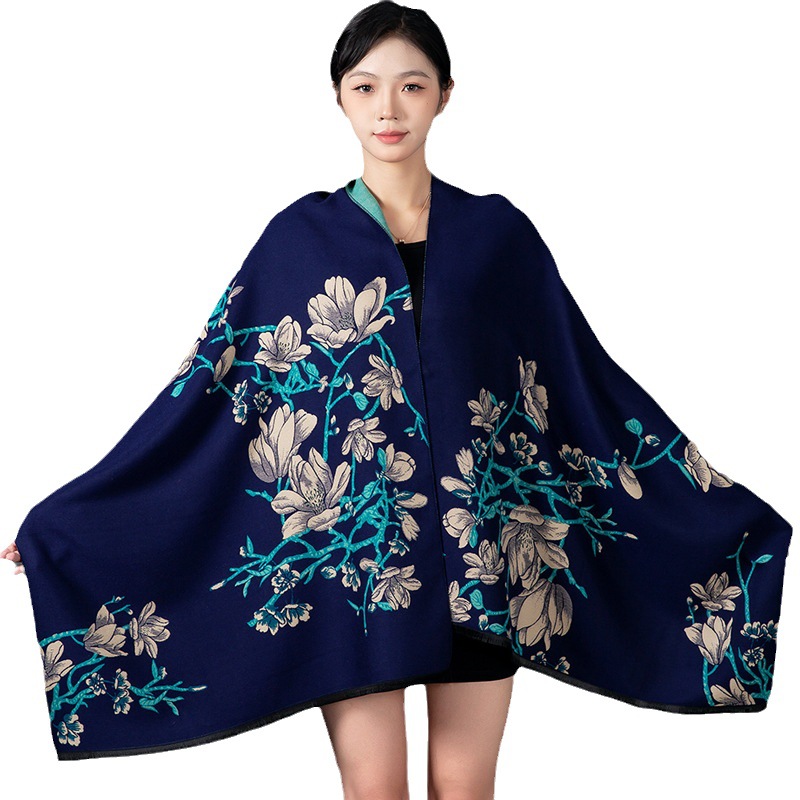 Women Winter Shawl Cashmere Sc - Woven Scarf Blanket avaliação e preço