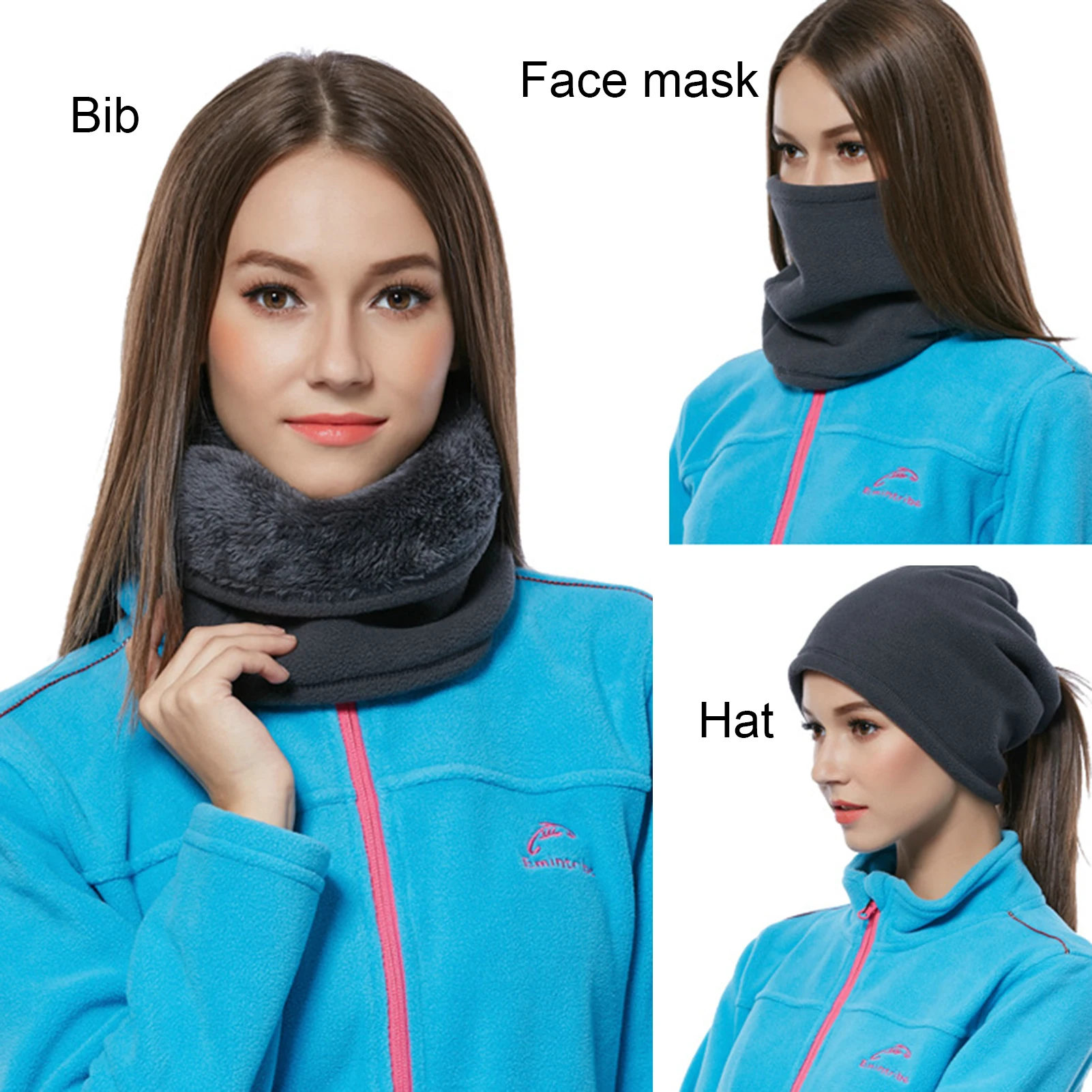 Outdoor Women Men Winter Warm  - Infinity Scarf Knit avaliação e preço