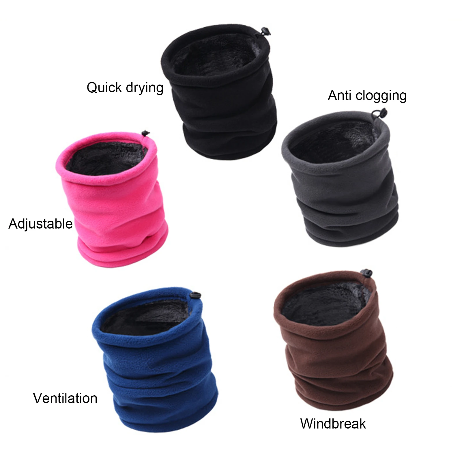 Outdoor Women Men Winter Warm  - Infinity Scarf Knit avaliação e preço