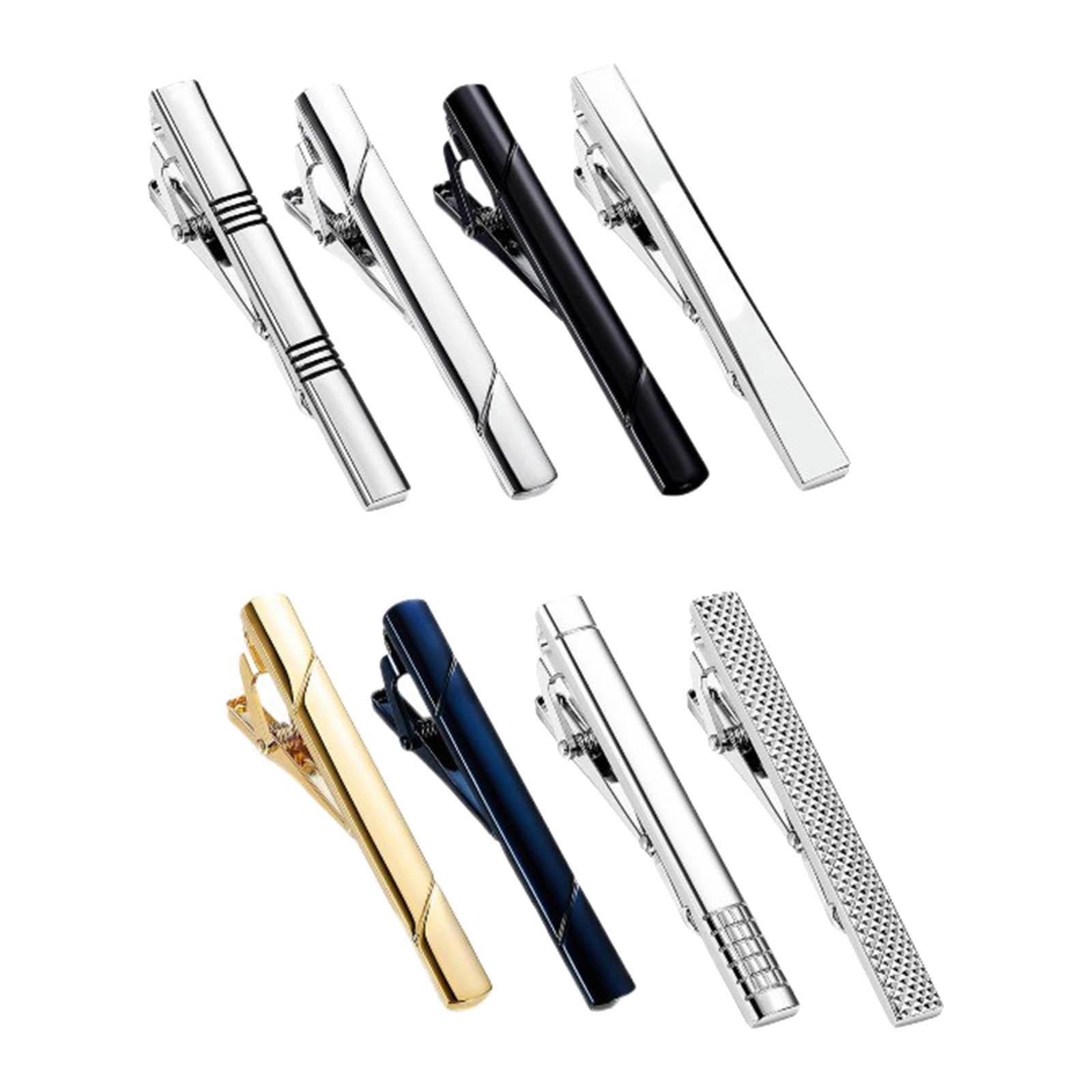Tie Clips Button Shirt Wedding - Tie Bar Set Gift avaliação e preço