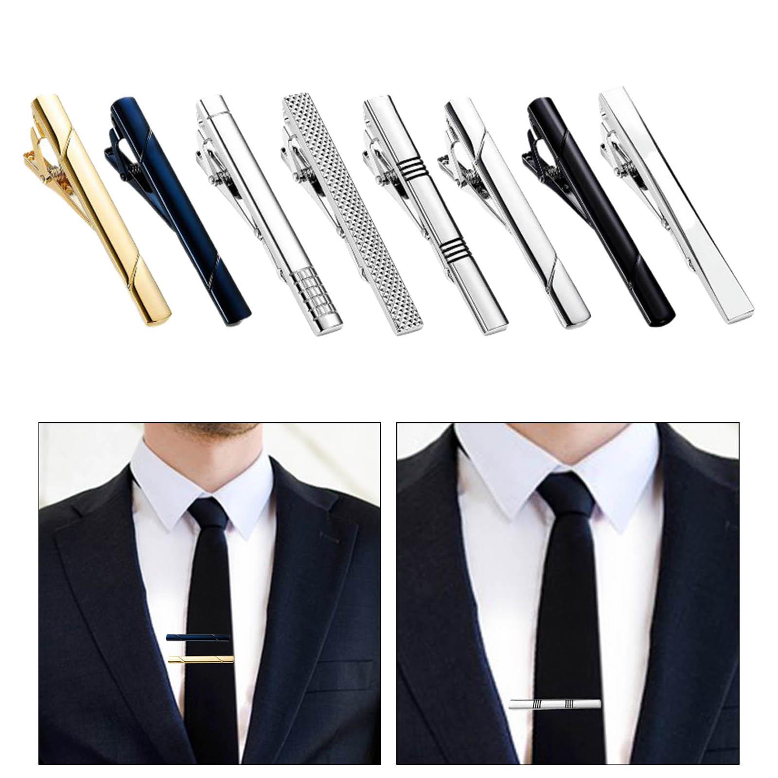 Tie Clips Button Shirt Wedding - Tie Bar Set Gift avaliação e preço