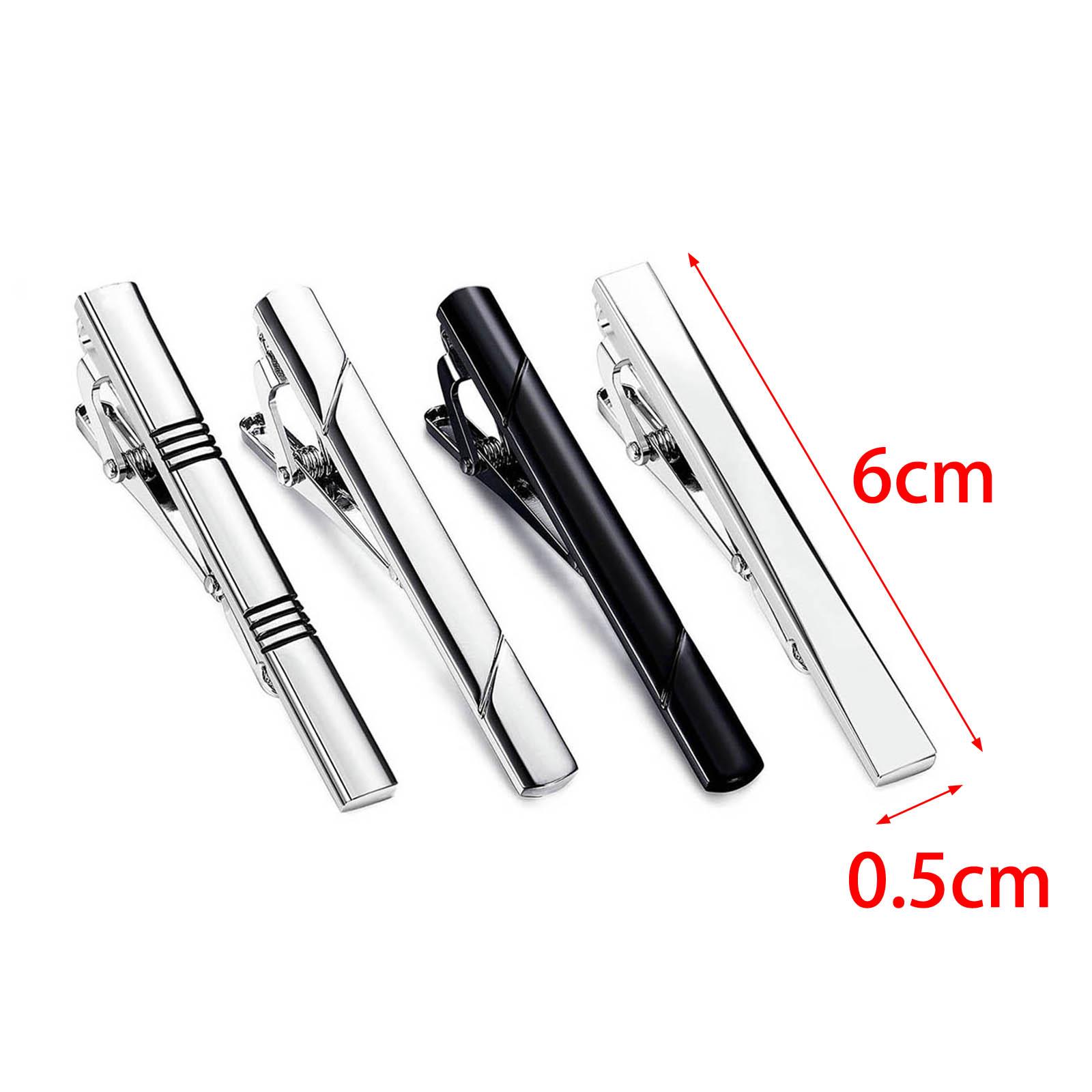 Tie Clips Button Shirt Wedding - Tie Bar Set Gift avaliação e preço