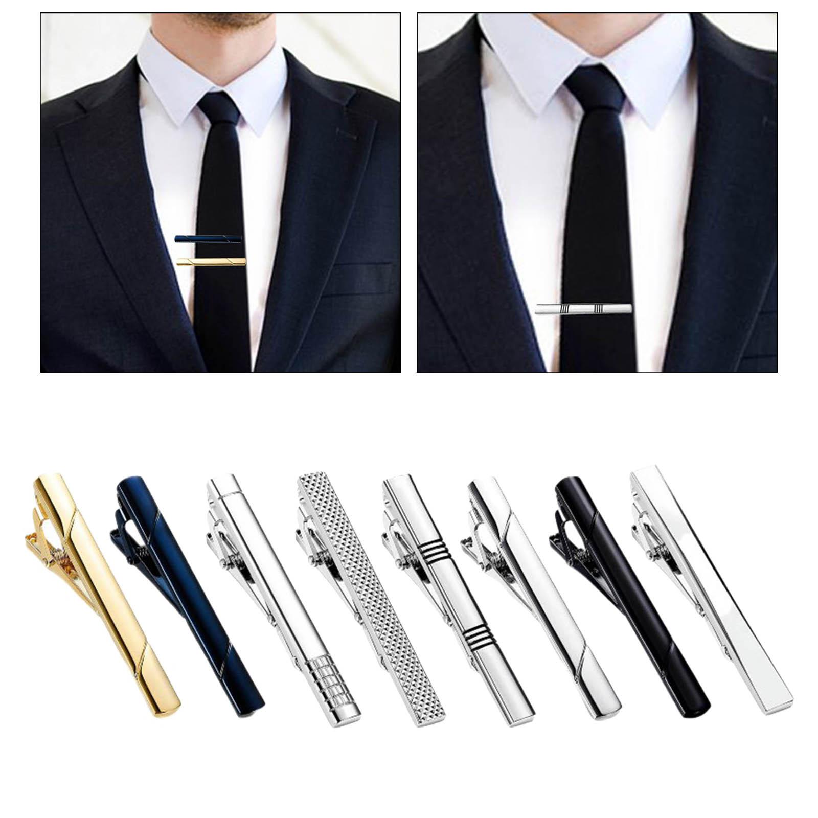Tie Clips Button Shirt Wedding - Tie Bar Set Gift avaliação e preço