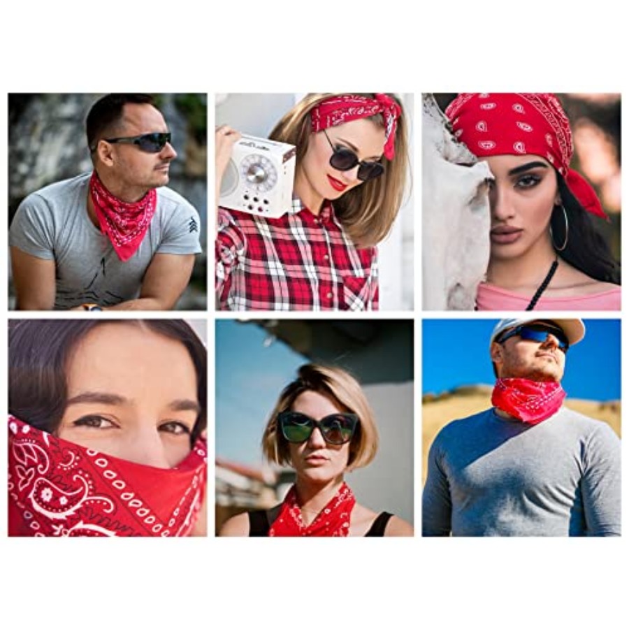 Gift Packaging Bandana for Men - Handkerchief Cotton Men avaliação e preço