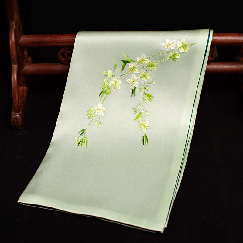 Pure Silk Suzhou Embroidery Sc - Silk Neck Scarf avaliação e preço