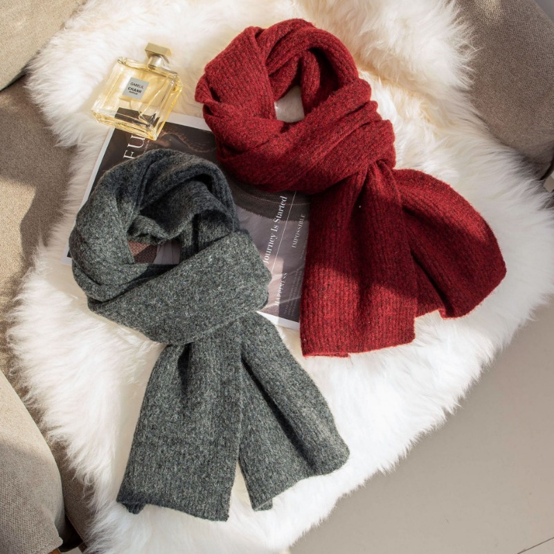 Korean Style Classic Woolen Sc - Muffler Men Wool avaliação e preço
