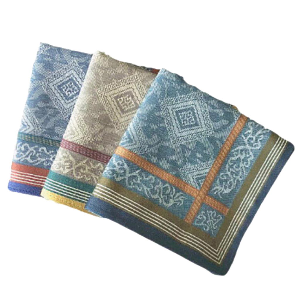 3pcs Classic Mens Plaid Handke - Handkerchief Cotton Men avaliação e preço