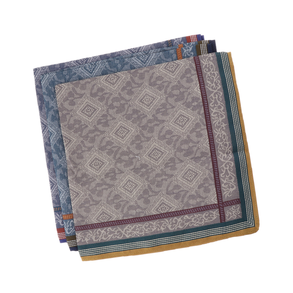 3pcs Classic Mens Plaid Handke - Handkerchief Cotton Men avaliação e preço