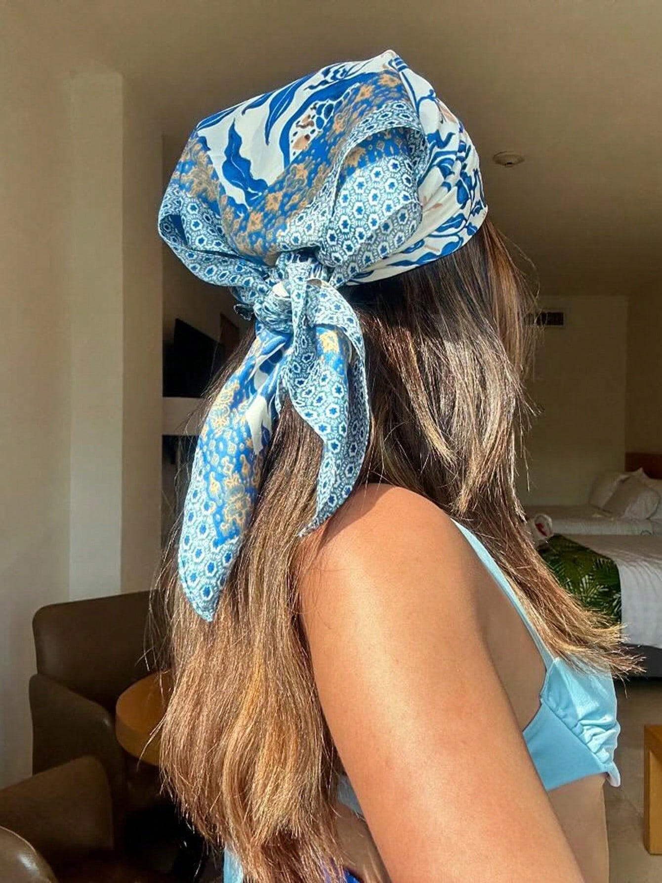 Luxury Brand Bohemia Print Squ - Face Scarf Mask avaliação e preço