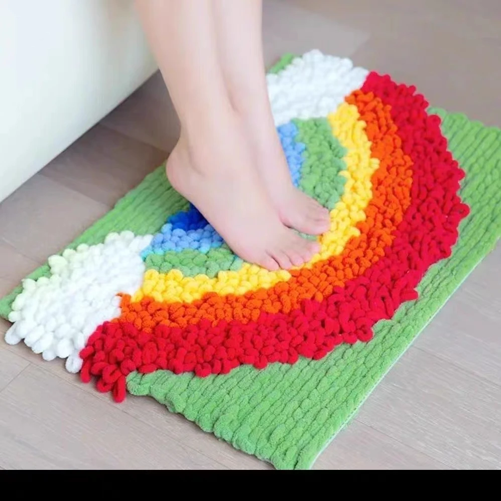 100g/Ball Finger Loop Yarn Thr - Woven Scarf Blanket avaliação e preço