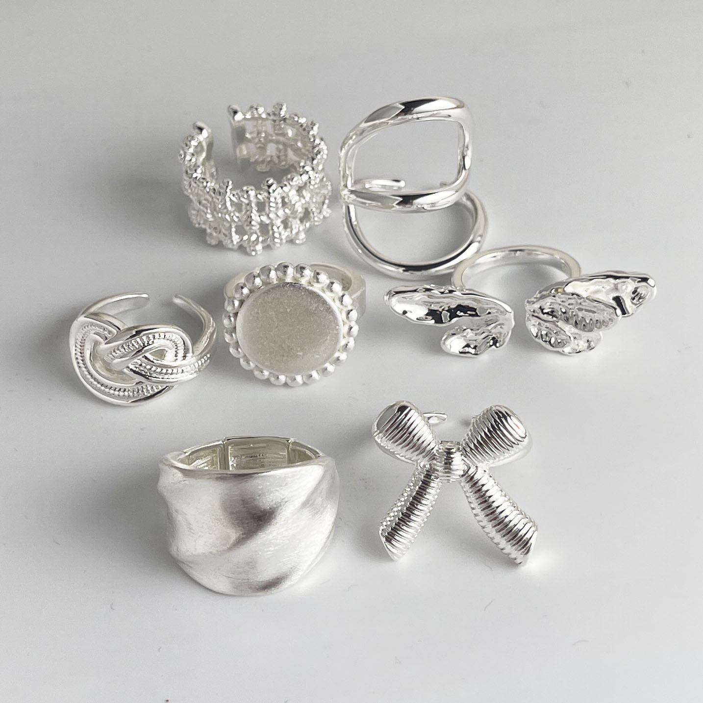 925 Sterling Silver Rings For  - Tie Clip Silver avaliação e preço