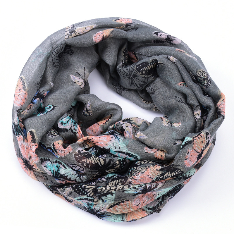 2022 New Fashion Butterfly Pri - Infinity Scarf Knit avaliação e preço