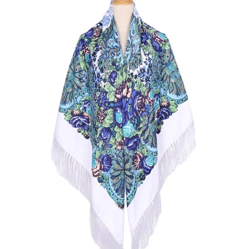 160*160cm Ethnic Large Square  - Woven Scarf Blanket avaliação e preço