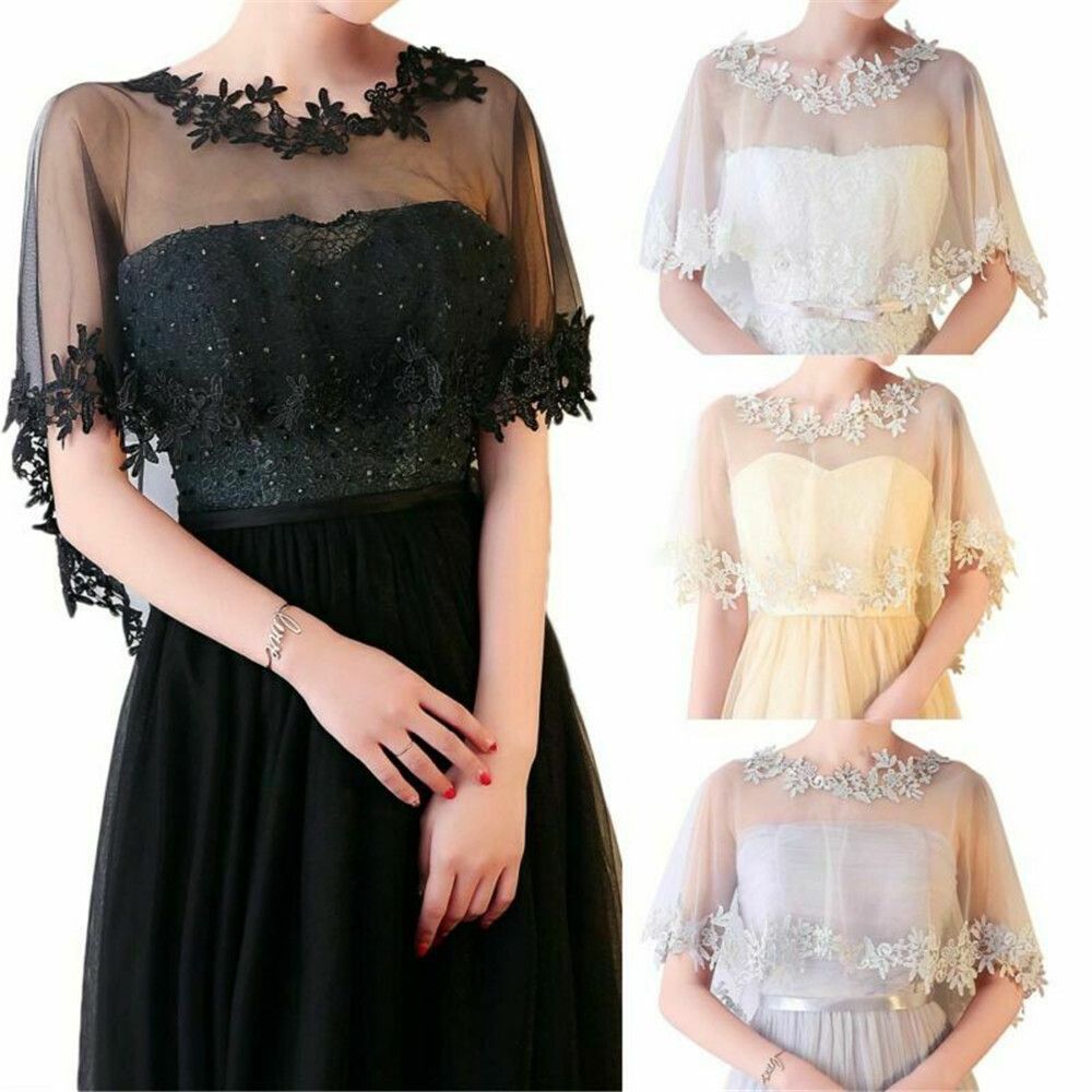 Women Party Bridal Casual Lace - Stole Wedding Shawl avaliação e preço
