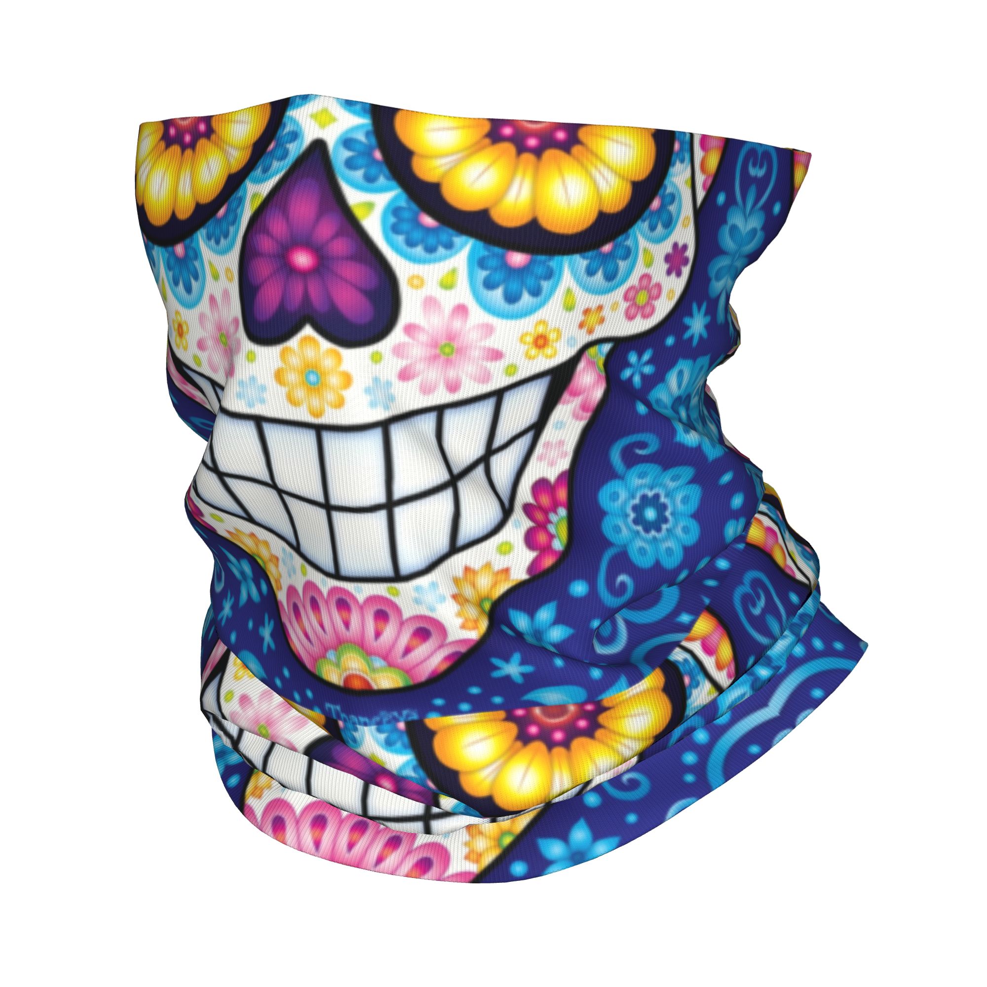 Custom Day Of The Dead Sugar S - Neck Warmer Tube avaliação e preço