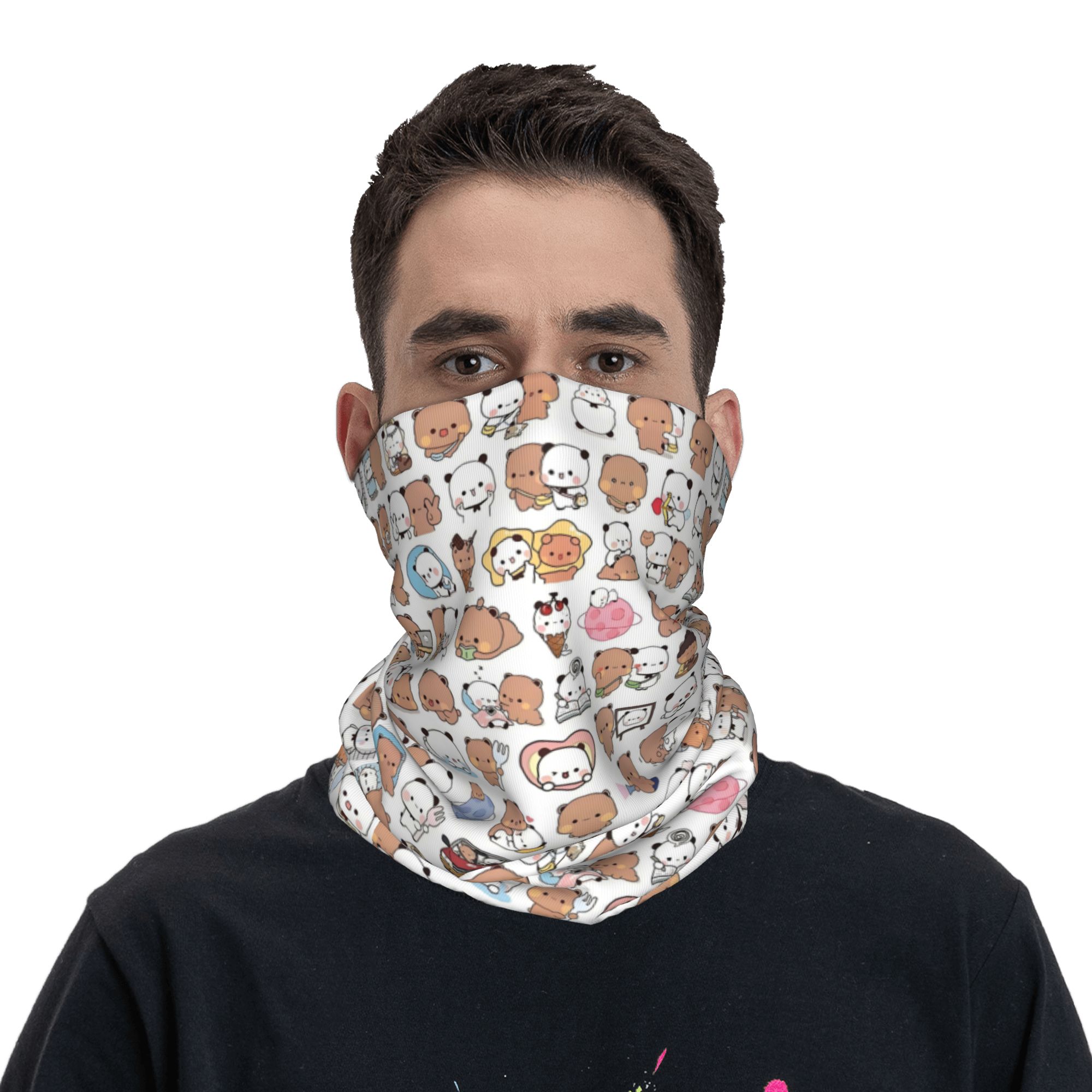 Custom Bear Cartoon Peach And  - Neck Warmer Tube avaliação e preço