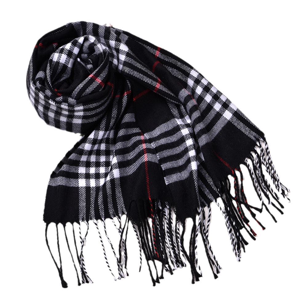 British Style Winter Scarves F - Muffler Men Wool avaliação e preço