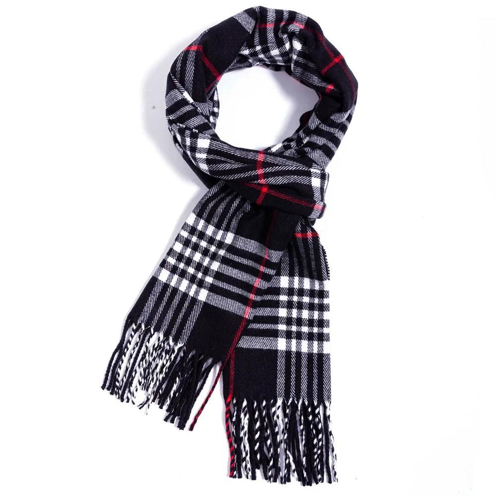 British Style Winter Scarves F - Muffler Men Wool avaliação e preço