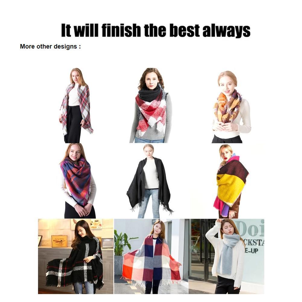 British Style Winter Scarves F - Muffler Men Wool avaliação e preço