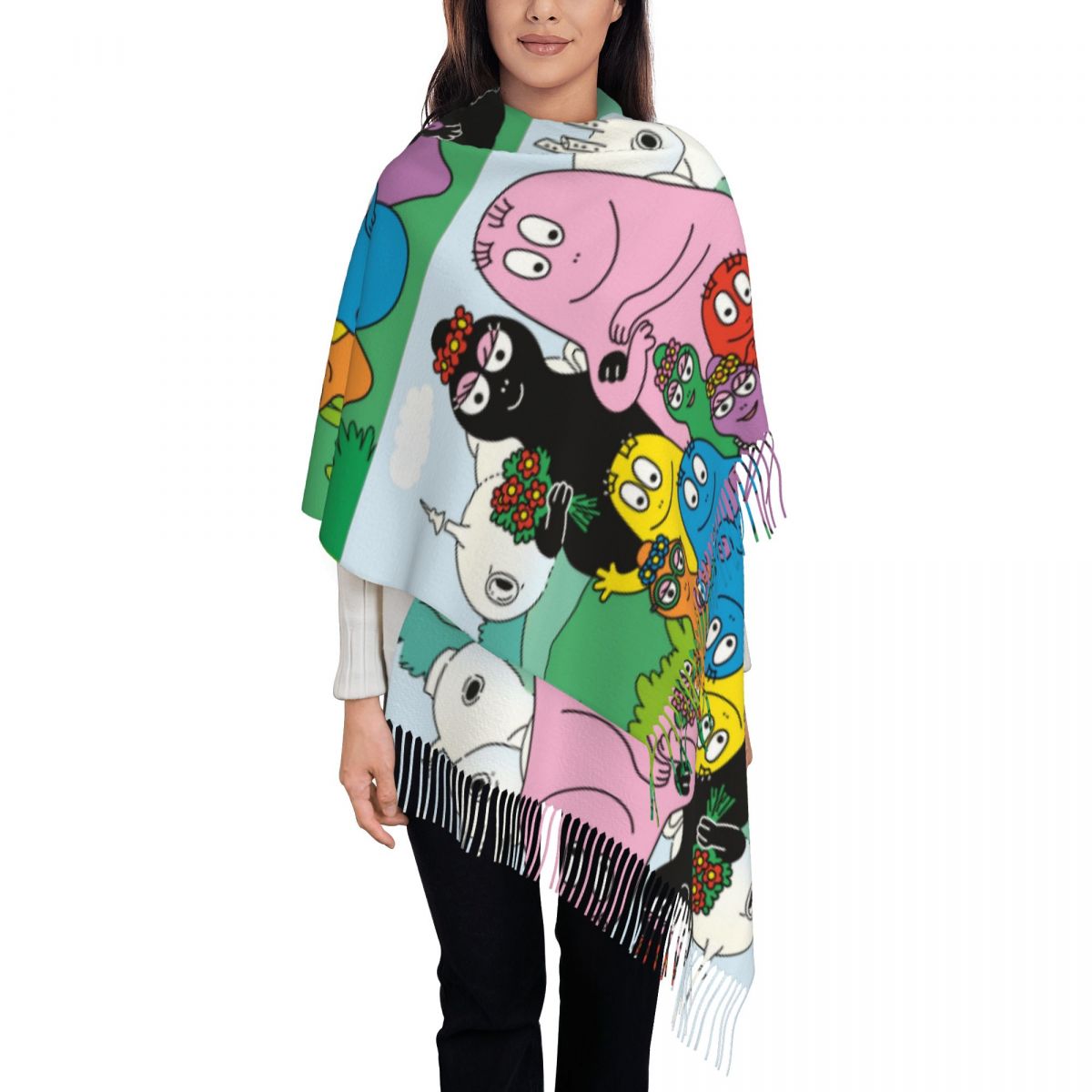 Les Barbapapa Family Shawls Wr - Pashmina Wrap Large avaliação e preço