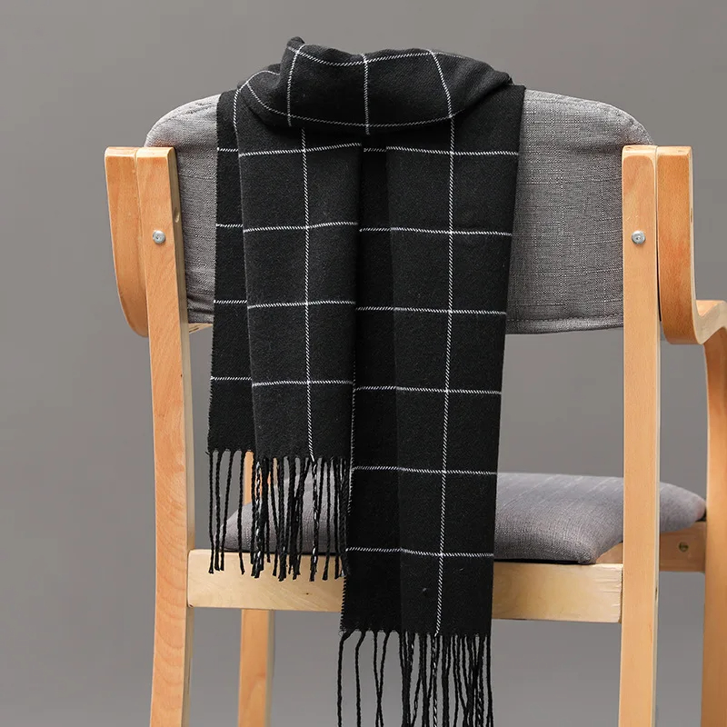 2023 New Winter Men Scarf Keep - Muffler Men Wool avaliação e preço