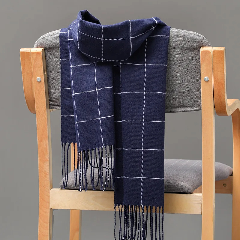 2023 New Winter Men Scarf Keep - Muffler Men Wool avaliação e preço