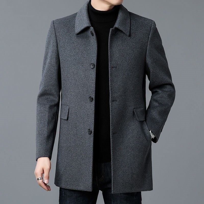 Wool Blend Coat White Mans Sha - Muffler Men Wool avaliação e preço