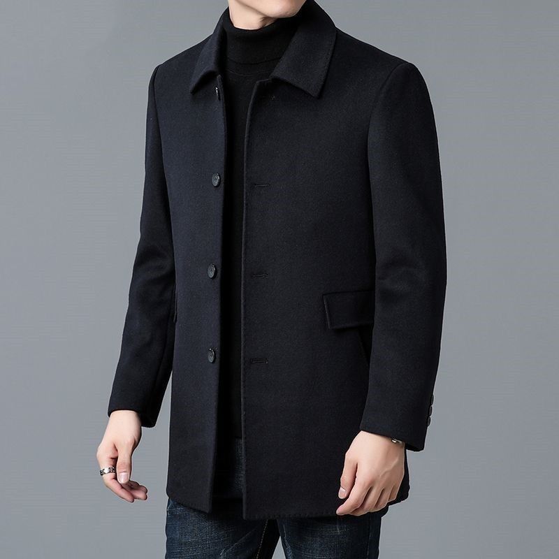 Wool Blend Coat White Mans Sha - Muffler Men Wool avaliação e preço