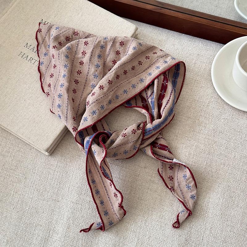 *1Pcs Soft Cotton Linen Triang - Bandana Cotton avaliação e preço
