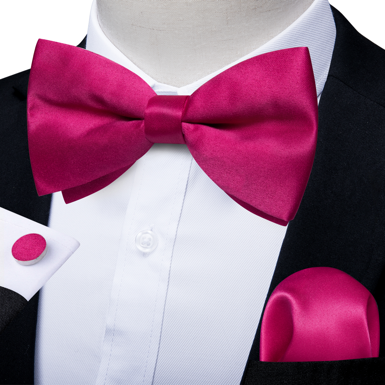 Men's Solid Pre-tied Bowtie Ro - Bow Tie Pre Tied avaliação e preço
