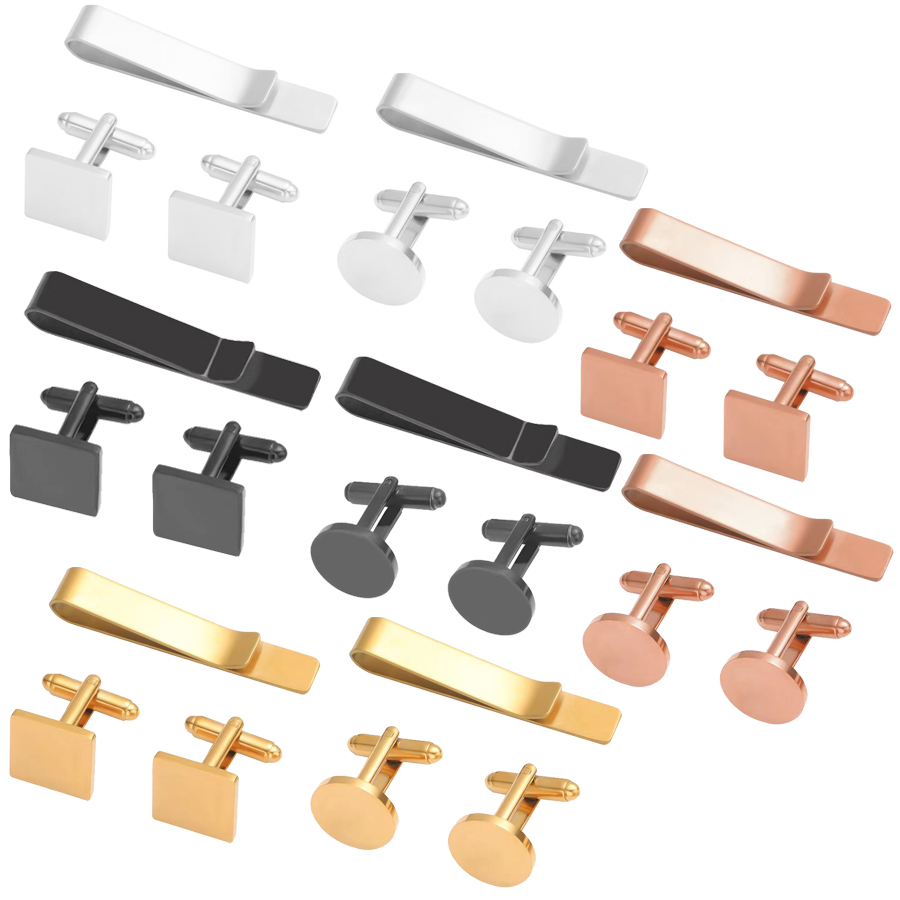 Freeteeme New Fashion Cufflink - Tie Bar Set Gift avaliação e preço