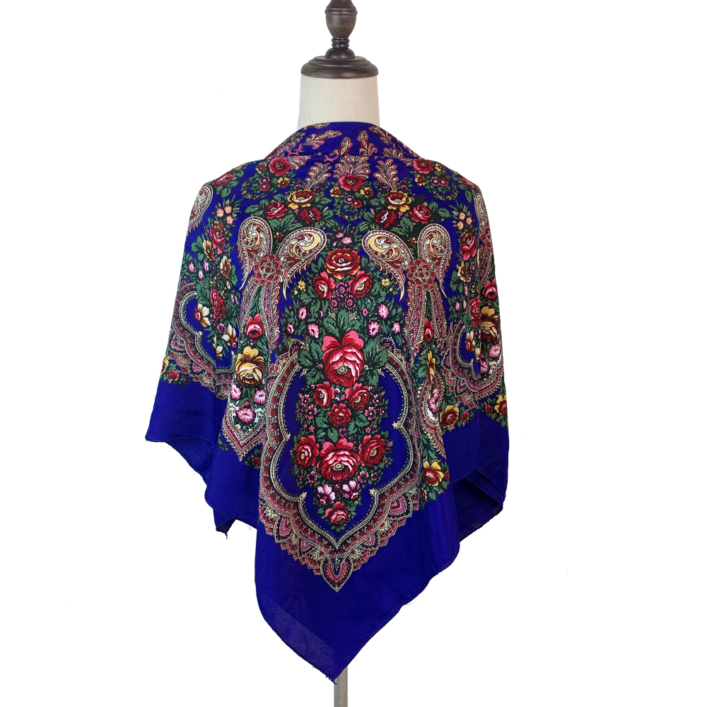 100*100cm Russian Square Scarf - Bandana Cotton avaliação e preço