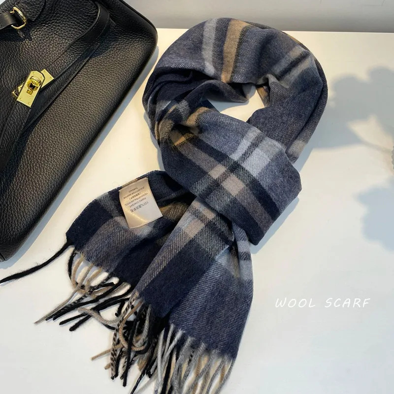 High Quality 100% Wool Scarf M - Muffler Men Wool avaliação e preço