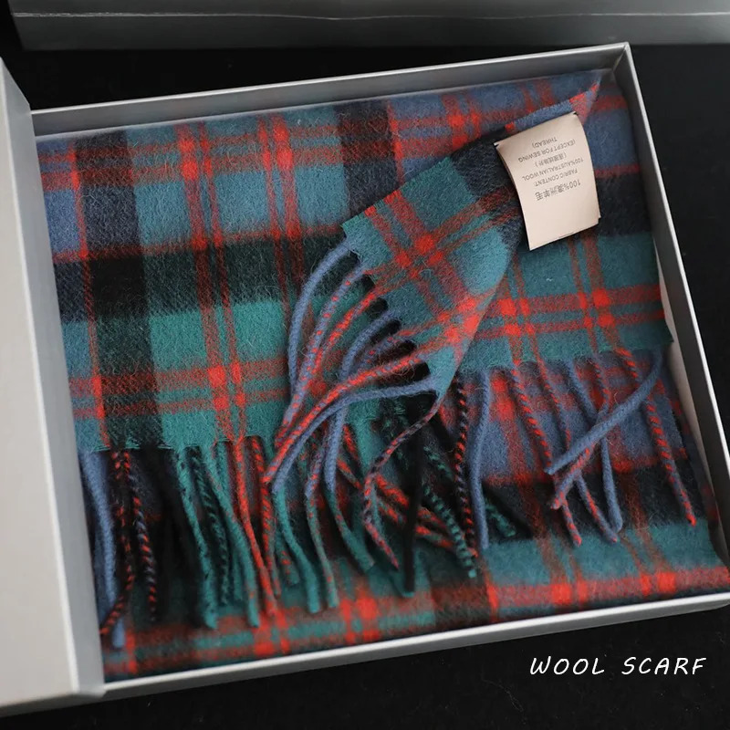 High Quality 100% Wool Scarf M - Muffler Men Wool avaliação e preço