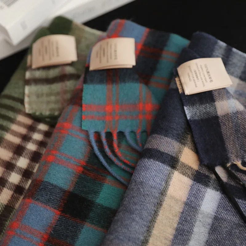 High Quality 100% Wool Scarf M - Muffler Men Wool avaliação e preço