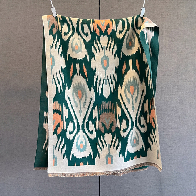 2025 Brand Warm Cashmere Ponch - Woven Scarf Blanket avaliação e preço