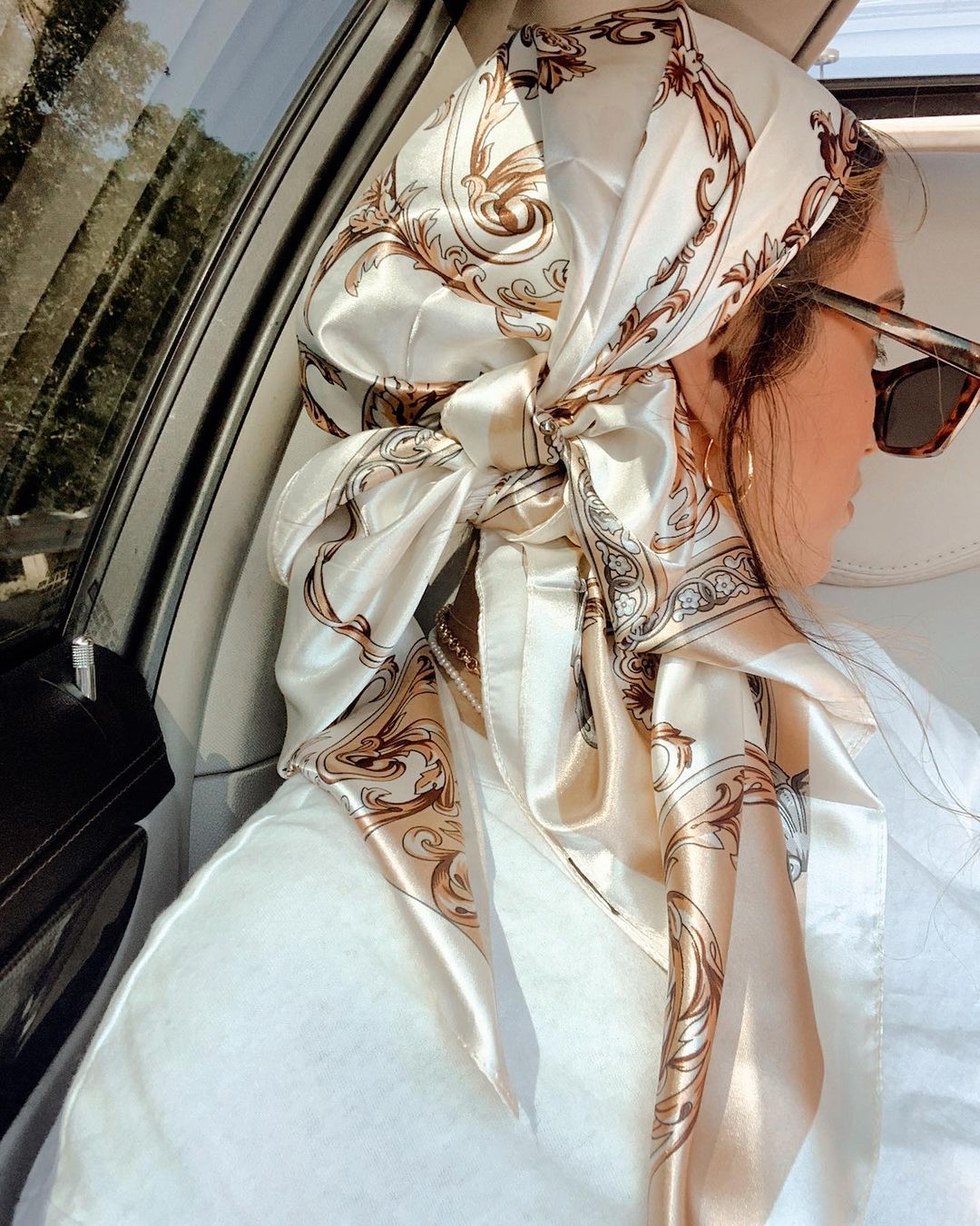 Satin Square Scarf Women Musli - Silk Neck Scarf avaliação e preço