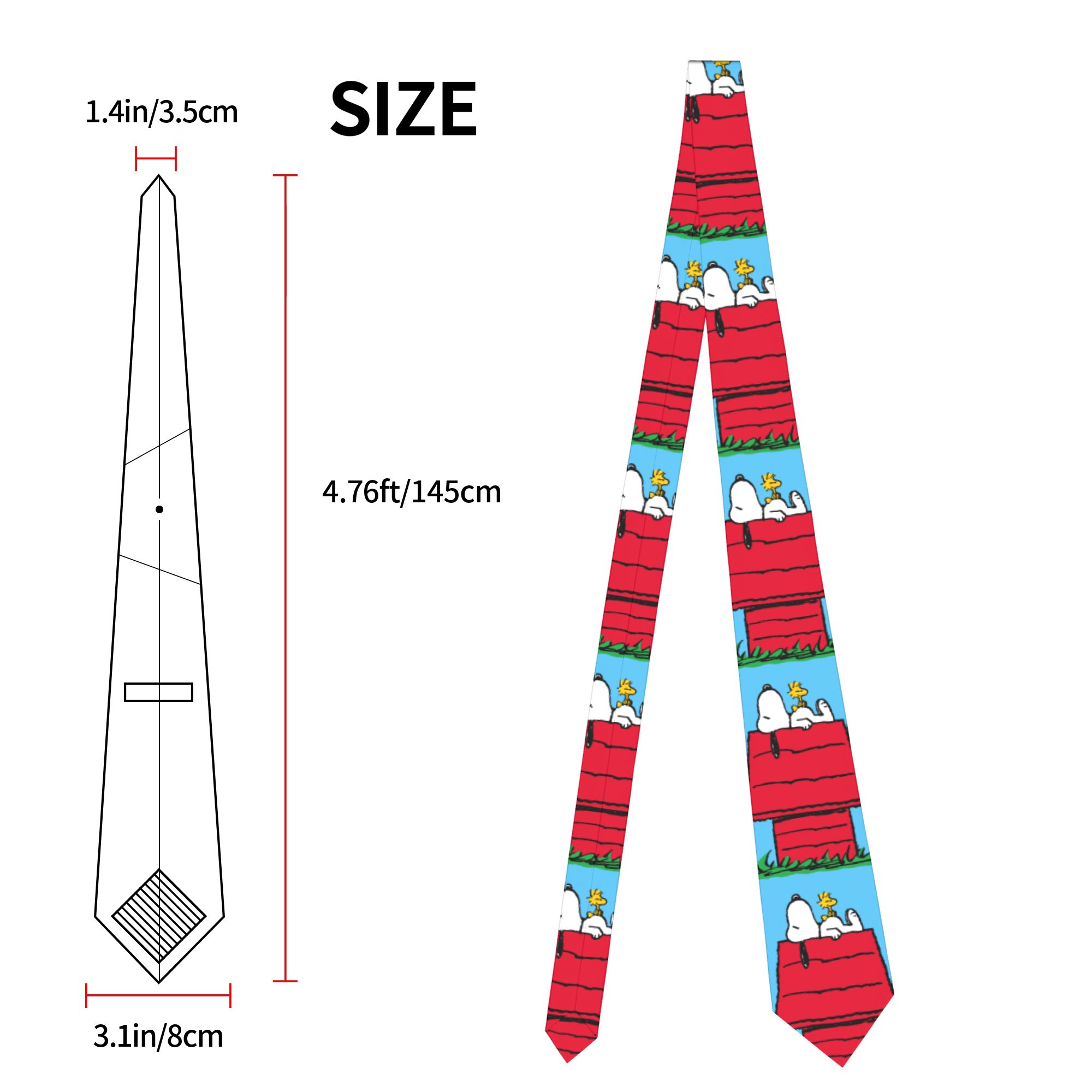 Neckties Snoopy Woodstock Dogh - Skinny Tie Men avaliação e preço