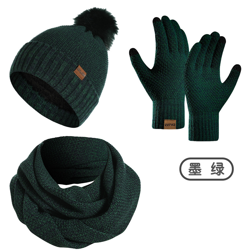 Women Winter 3Pcs Fleece Lined - Infinity Scarf Knit avaliação e preço